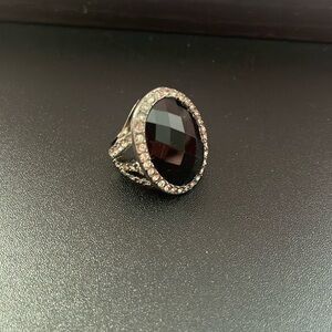 Fashion Silver and Black Ring